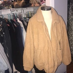 Tan Sherpa type jacket